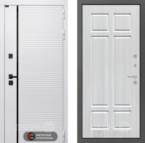 Входная металлическая Дверь Лабиринт (LABIRINT) Royal 08 Кристалл вуд в Реутове
