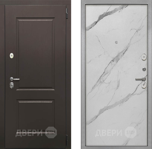 Дверь Интекрон (INTECRON) Кампо Гладкая Мрамор натуральный арктик в Реутове