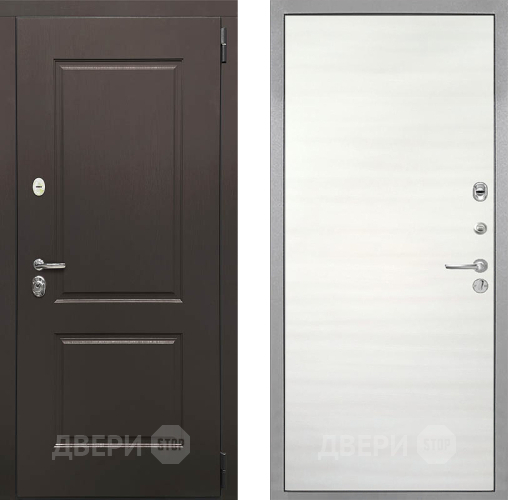 Входная металлическая Дверь Интекрон (INTECRON) Кампо Гладкая Дуб сильвер поперечный в Реутове