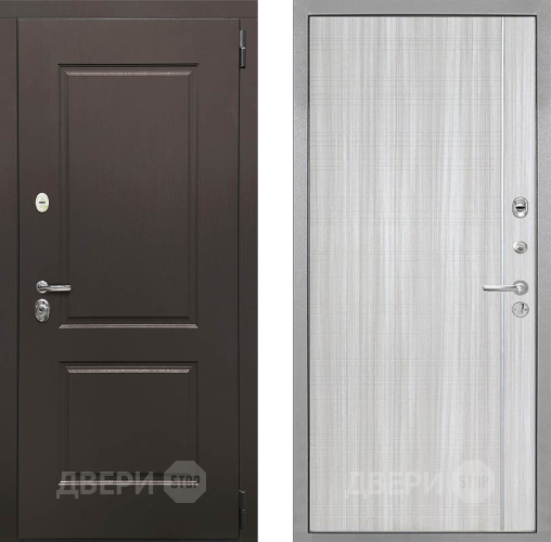 Входная металлическая Дверь Интекрон (INTECRON) Кампо В-07 с молдингом Сандал белый в Реутове