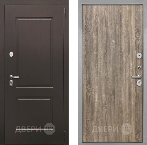 Входная металлическая Дверь Интекрон (INTECRON) Кампо Гладкая Дуб турин в Реутове