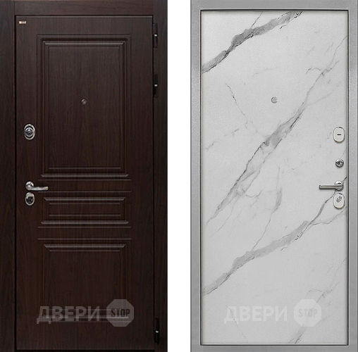 Дверь Интекрон (INTECRON) Брайтон Тиковое Дерево Гладкая Мрамор натуральный арктик в Реутове