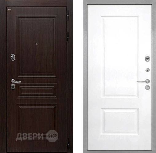 Входная металлическая Дверь Интекрон (INTECRON) Брайтон Тиковое Дерево Альба Роял Вуд белый в Реутове