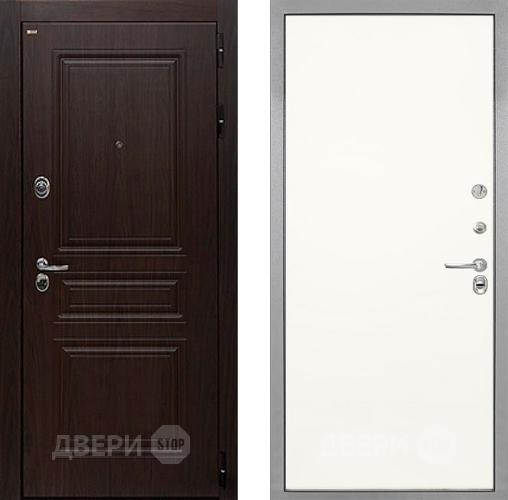 Входная металлическая Дверь Интекрон (INTECRON) Брайтон Тиковое Дерево Гладкая Слоновая кость в Реутове