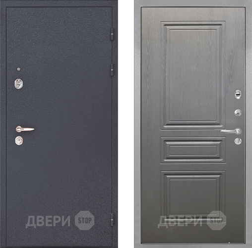 Входная металлическая Дверь Интекрон (INTECRON) Колизей ФЛ-243 Графит вуд дуб в Реутове
