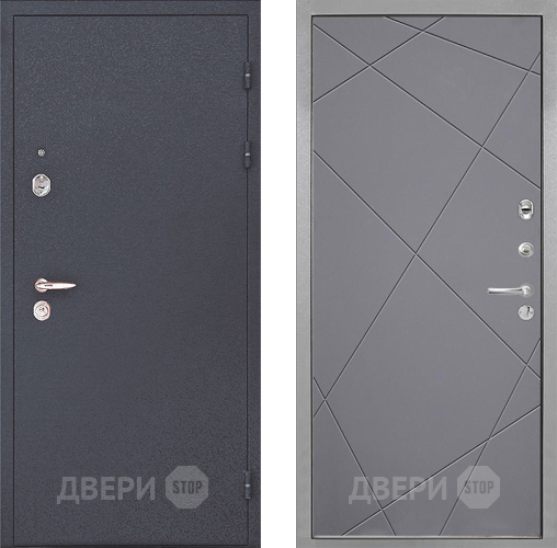 Входная металлическая Дверь Интекрон (INTECRON) Колизей Лучи-М Графит софт в Реутове