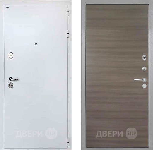 Входная металлическая Дверь Интекрон (INTECRON) Колизей White Гладкая Дуб тоскано поперечный в Реутове