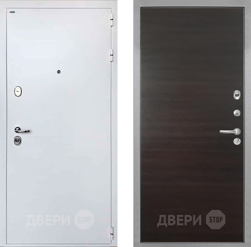 Входная металлическая Дверь Интекрон (INTECRON) Колизей White Гладкая Эковенге поперечный в Реутове