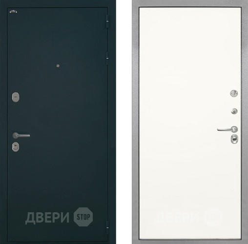 Входная металлическая Дверь Интекрон (INTECRON) Греция Гладкая Слоновая кость в Реутове