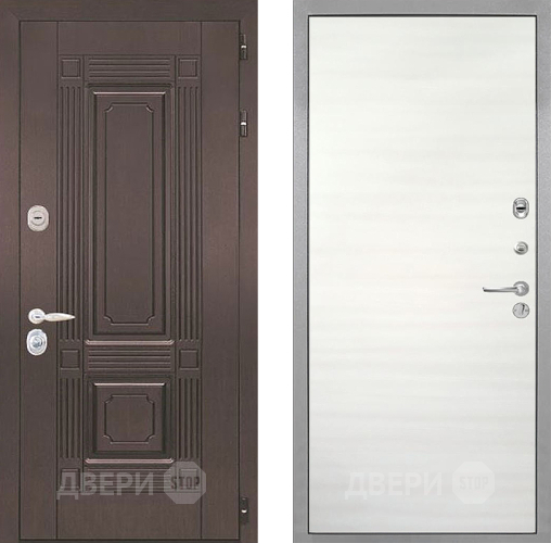 Входная металлическая Дверь Интекрон (INTECRON) Италия Гладкая Дуб сильвер поперечный в Реутове