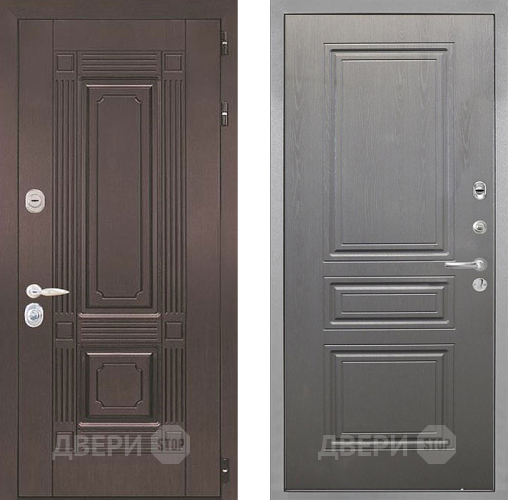 Входная металлическая Дверь Интекрон (INTECRON) Италия ФЛ-243 Графит вуд дуб в Реутове