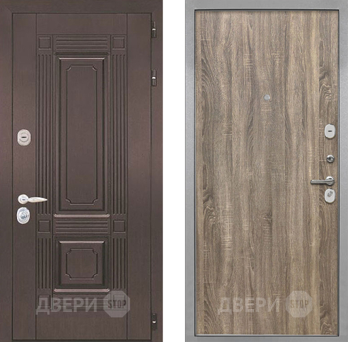 Входная металлическая Дверь Интекрон (INTECRON) Италия Гладкая Дуб турин в Реутове