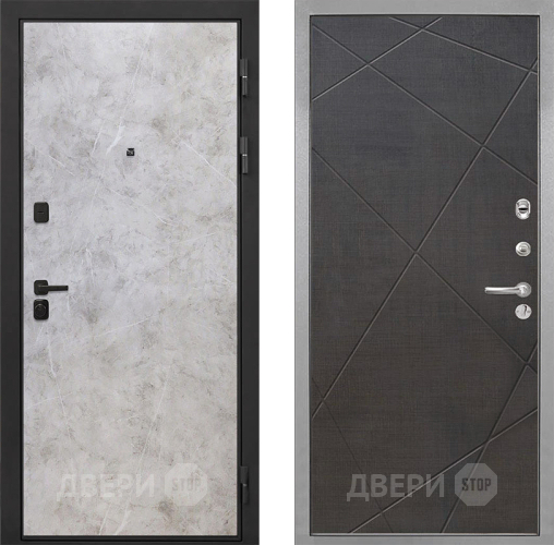 Входная металлическая Дверь Интекрон (INTECRON) Профит Black Мрамор Светлый Лучи-М Венге распил кофе в Реутове