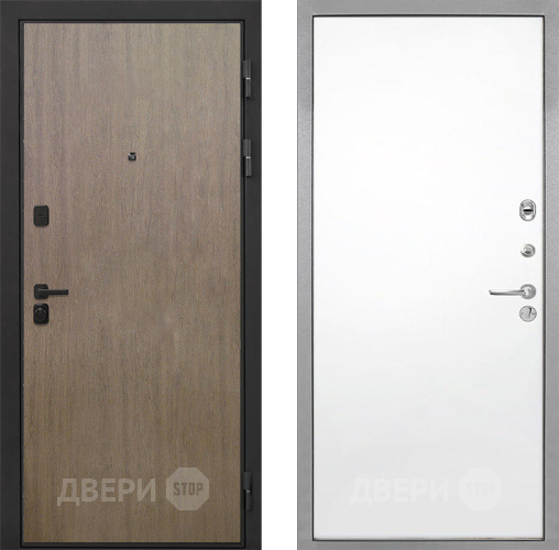 Входная металлическая Дверь Интекрон (INTECRON) Профит Black Венге Коричневый Гладкая Силк Сноу в Реутове