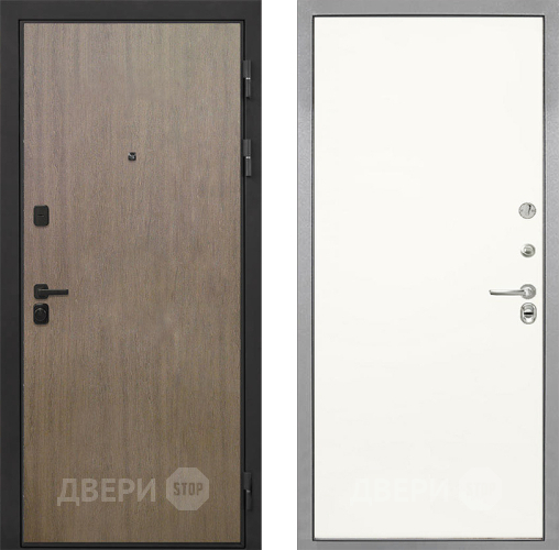 Входная металлическая Дверь Интекрон (INTECRON) Профит Black Венге Коричневый Гладкая Слоновая кость в Реутове