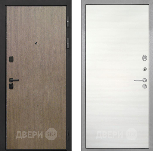 Входная металлическая Дверь Интекрон (INTECRON) Профит Black Венге Коричневый Гладкая Дуб сильвер поперечный в Реутове