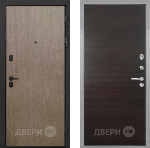 Входная металлическая Дверь Интекрон (INTECRON) Профит Black Венге Коричневый Гладкая Эковенге поперечный в Реутове