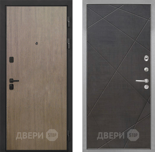 Дверь Интекрон (INTECRON) Профит Black Венге Коричневый Лучи-М Венге распил кофе в Реутове