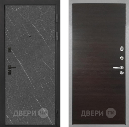 Дверь Интекрон (INTECRON) Профит Black Гранит Лава Оникс Гладкая Эковенге поперечный в Реутове