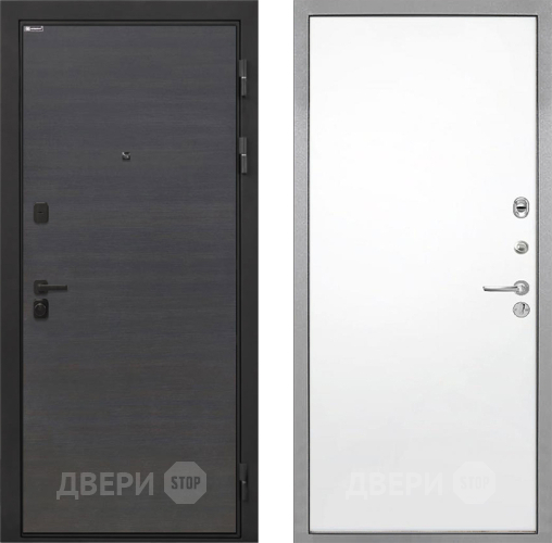 Входная металлическая Дверь Интекрон (INTECRON) Профит Black Эковенге Гладкая Силк Сноу в Реутове