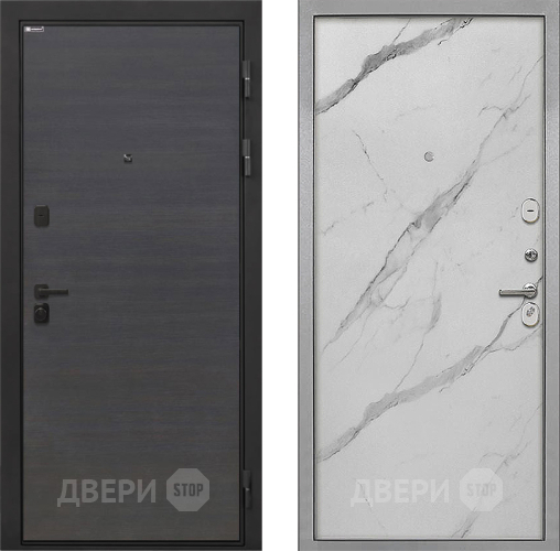 Дверь Интекрон (INTECRON) Профит Black Эковенге Гладкая Мрамор натуральный арктик в Реутове