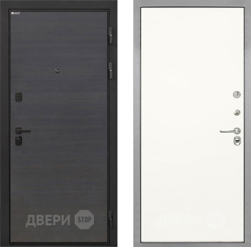 Входная металлическая Дверь Интекрон (INTECRON) Профит Black Эковенге Гладкая Слоновая кость в Реутове