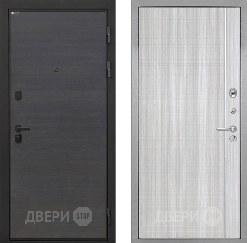 Входная металлическая Дверь Интекрон (INTECRON) Профит Black Эковенге В-07 с молдингом Сандал белый в Реутове