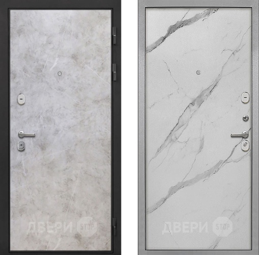 Входная металлическая Дверь Интекрон (INTECRON) Гектор Мрамор Светлый Гладкая Мрамор натуральный арктик в Реутове