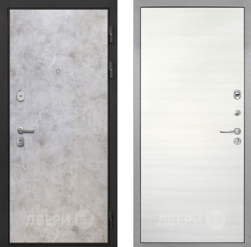 Дверь Интекрон (INTECRON) Гектор Мрамор Светлый Гладкая Дуб сильвер поперечный в Реутове