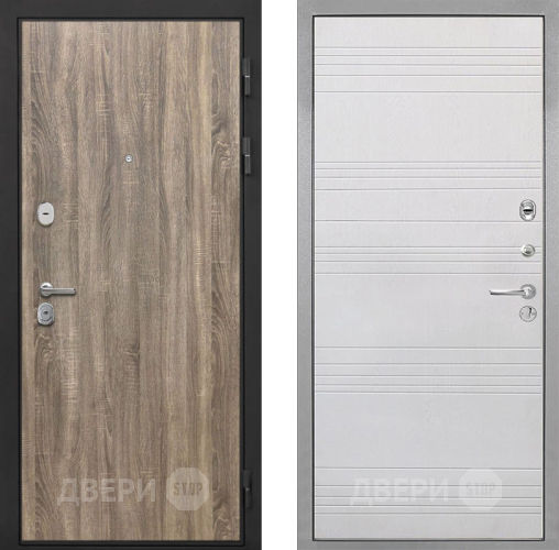 Входная металлическая Дверь Интекрон (INTECRON) Гектор Дуб Турин ФЛ-316 Белый ясень в Реутове