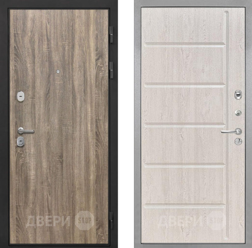 Входная металлическая Дверь Интекрон (INTECRON) Гектор Дуб Турин ФЛ-102 Сосна белая в Реутове