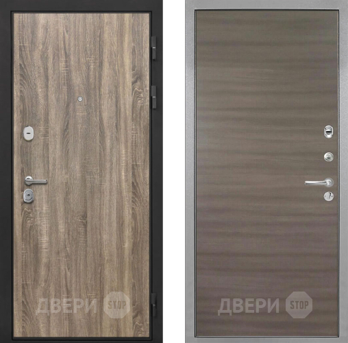 Входная металлическая Дверь Интекрон (INTECRON) Гектор Дуб Турин Гладкая Дуб тоскано поперечный в Реутове