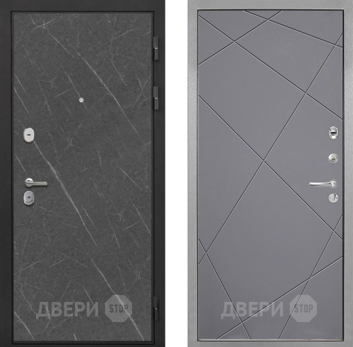 Входная металлическая Дверь Интекрон (INTECRON) Гектор Гранит Лава Оникс Лучи-М Графит софт в Реутове