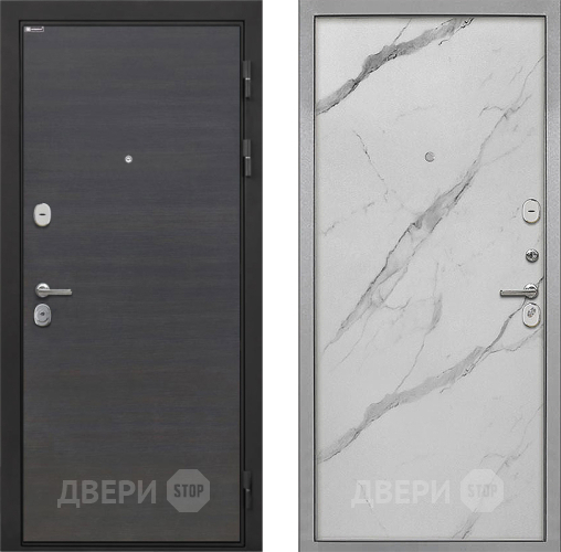 Входная металлическая Дверь Интекрон (INTECRON) Гектор Эковенге Гладкая Мрамор натуральный арктик в Реутове