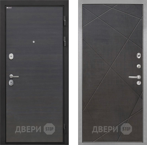 Входная металлическая Дверь Интекрон (INTECRON) Гектор Эковенге Лучи-М Венге распил кофе в Реутове