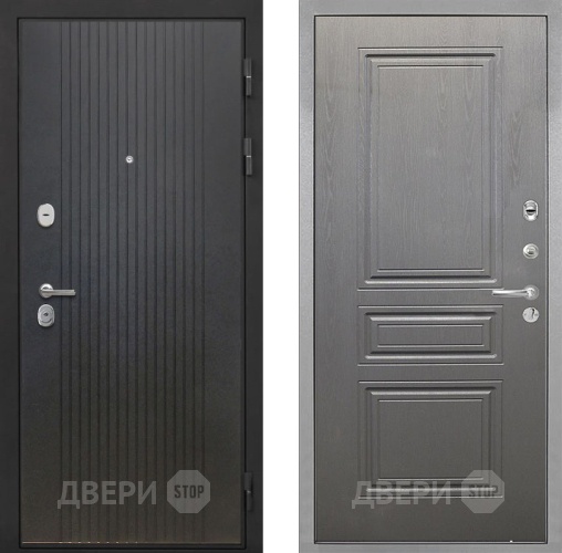 Входная металлическая Дверь Интекрон (INTECRON) Гектор ФЛ-295 ФЛ-243 Графит вуд дуб в Реутове