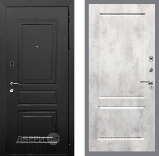 Входная металлическая Дверь Рекс (REX) 6 Венге FL-117 Бетон светлый в Реутове