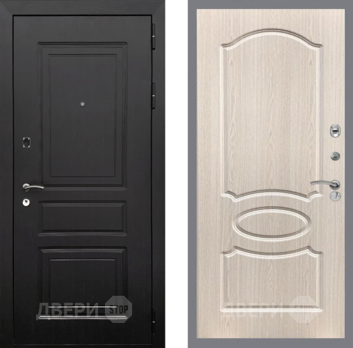 Входная металлическая Дверь Рекс (REX) 6 Венге FL-128 Беленый дуб в Реутове