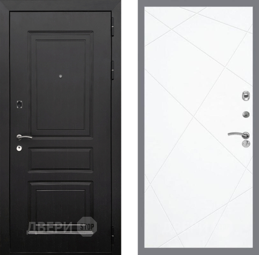 Входная металлическая Дверь Рекс (REX) 6 Венге FL-291 Силк Сноу в Реутове