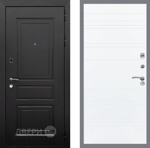 Входная металлическая Дверь Рекс (REX) 6 Венге Line Силк Сноу в Реутове