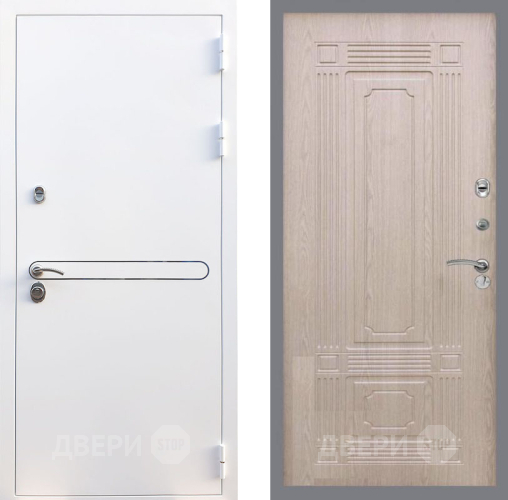 Входная металлическая Дверь Рекс (REX) 27 FL-2 Беленый дуб в Реутове