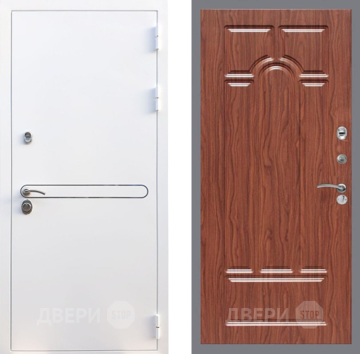 Входная металлическая Дверь Рекс (REX) 27 FL-58 орех тисненый в Реутове