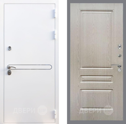 Входная металлическая Дверь Рекс (REX) 27 FL-243 Беленый дуб в Реутове