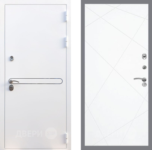 Входная металлическая Дверь Рекс (REX) 27 FL-291 Силк Сноу в Реутове