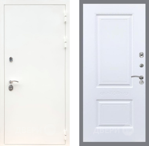 Дверь Рекс (REX) 5 Белая Шагрень Смальта Силк Сноу в Реутове