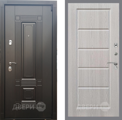 Входная металлическая Дверь Рекс (REX) 9 FL-39 Беленый дуб в Реутове