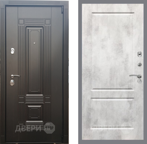 Входная металлическая Дверь Рекс (REX) 9 FL-117 Бетон светлый в Реутове