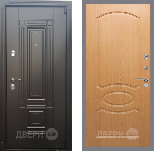 Входная металлическая Дверь Рекс (REX) 9 FL-128 Дуб в Реутове