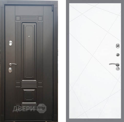 Входная металлическая Дверь Рекс (REX) 9 FL-291 Силк Сноу в Реутове