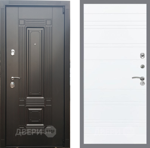 Входная металлическая Дверь Рекс (REX) 9 Line Силк Сноу в Реутове